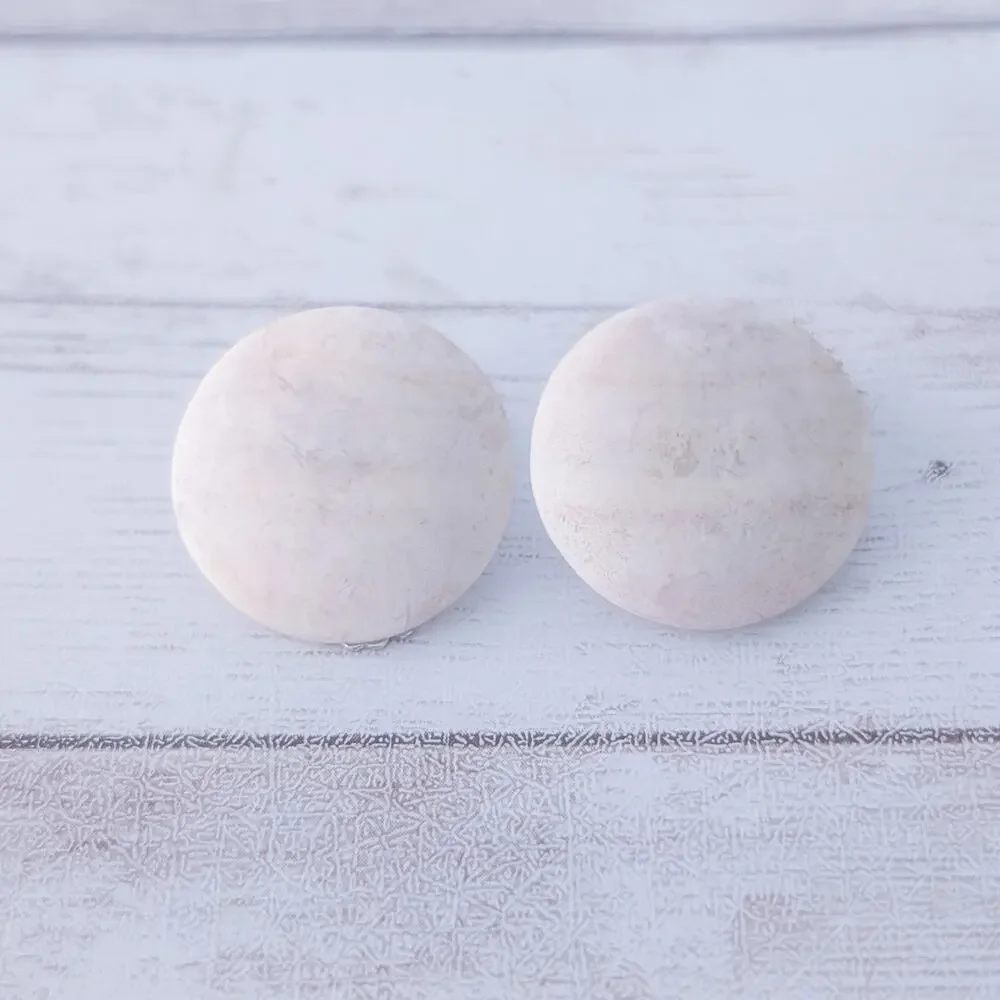Vintage Clip On Earrings Circle Shape 7/8
